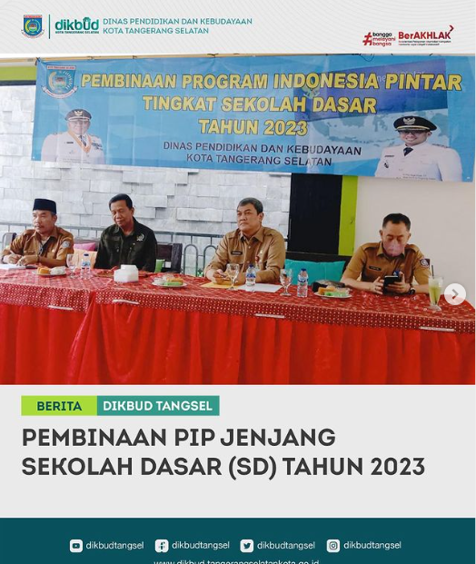 Pembinaan Program Indonesia Pintar Tingkat SD 2023