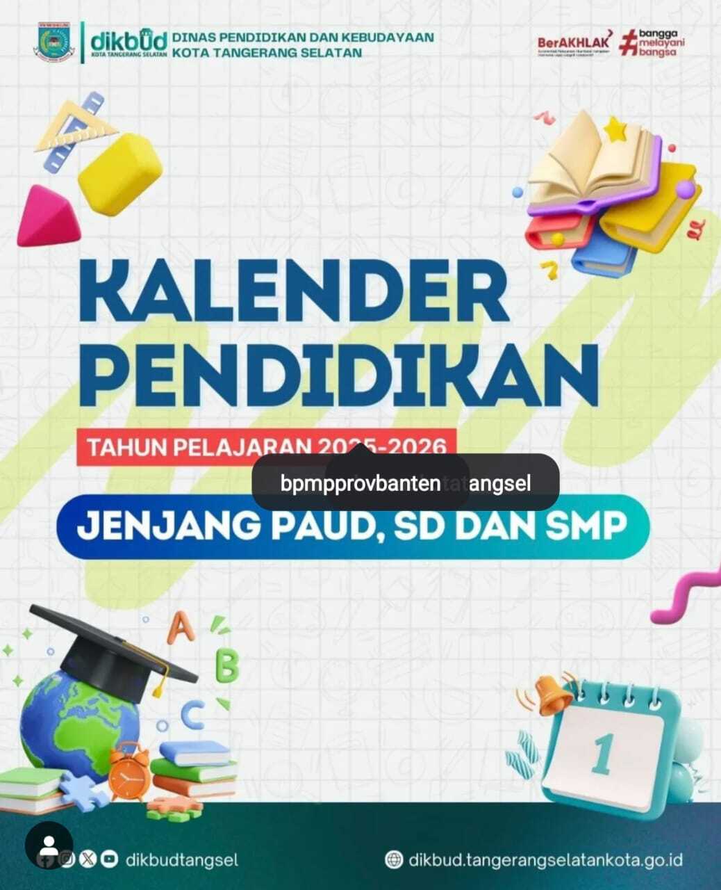 Kalender Pendidikan Dinas Pendidikan dan Kebudayaan Kota Tangsel
