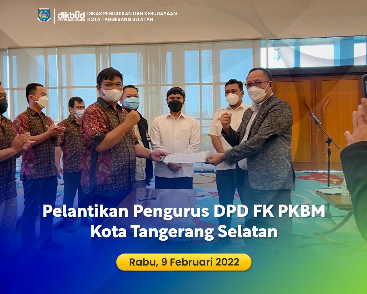 Pelantikan Pengurus DPD FK PKBM Kota Tangerang Selatan Periode 2021-20